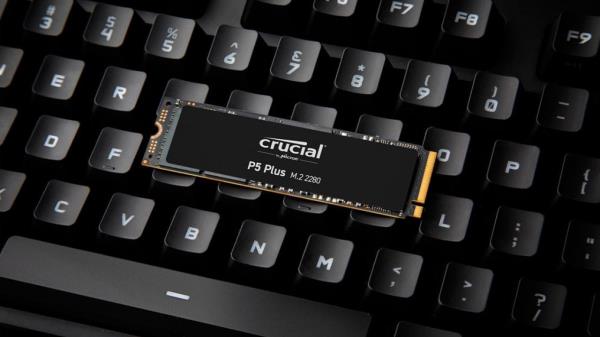 Crucial PS5 SSD keyboard shot