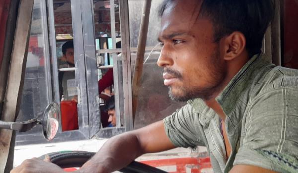 All the efforts to cope – like drinking water and orsaline – doesn’t make much of a difference with this heat, said Md Saddam Hussain, a bus driver in the capital.
Photo: Shovy Zibran 
