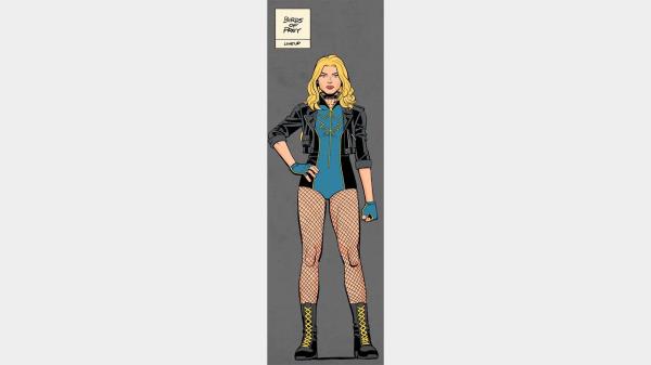 A co<em></em>ncept drawing for Black Canary by Leo<em></em>nardo Romero.