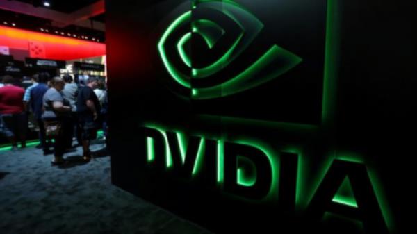 FILE PHOTO: The Nvidia booth is shown at the E3 2017 Electro<em></em>nic Entertainment Expo in Los Angeles, California, US, June 13, 2017. REUTERS/ Mike Blake