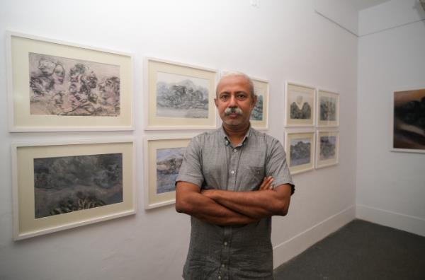 Masudur Rahman&#039;s solo exhibition &#039;Cosmic Cadence&#039; runs till 11 November. Photos: Saqlain Rizve