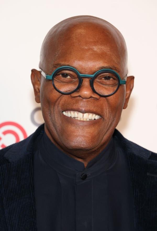 Close up of Samuel L. Jackson.